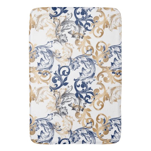 Baroque-Style Retro Classic Pattern  バスマット (正面縦)