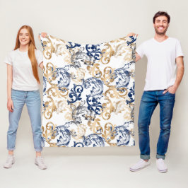 Baroque-Style Retro Classic Pattern  フリースブランケット