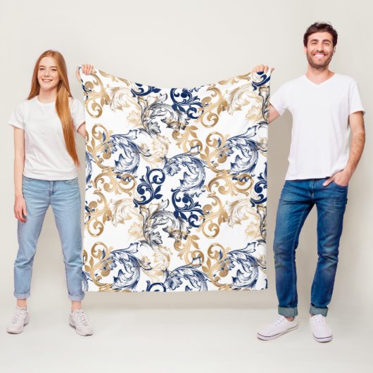Baroque-Style Retro Classic Pattern  フリースブランケット (インサイチュ)