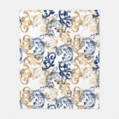Baroque-Style Retro Classic Pattern  フリースブランケット (正面)
