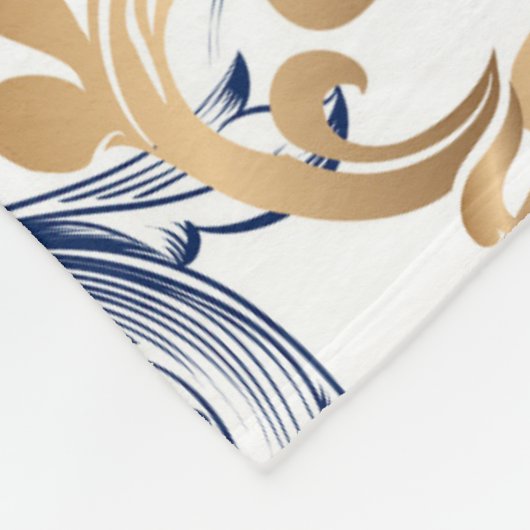 Baroque-Style Retro Classic Pattern  フリースブランケット (角)