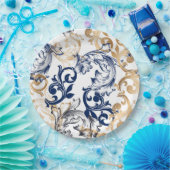 Baroque-Style Retro Classic Pattern  ペーパープレート (パーティー)