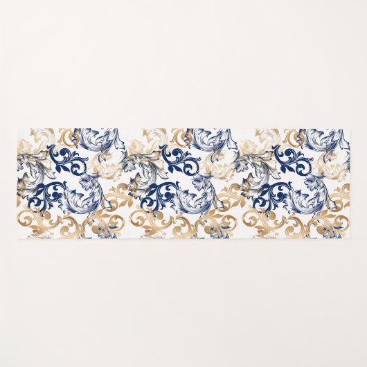 Baroque-Style Retro Classic Pattern  ヨガマット (正面(横))