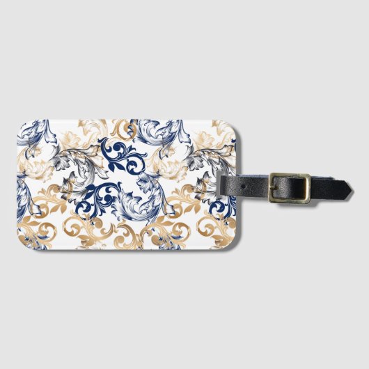 Baroque-Style Retro Classic Pattern  ラゲッジタグ (正面横)