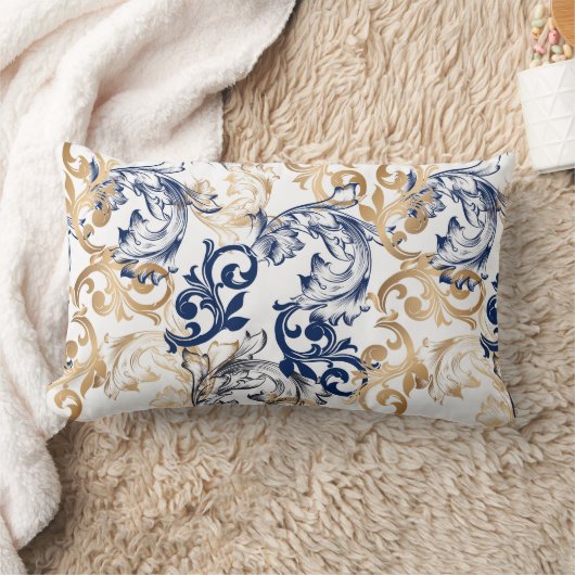 Baroque-Style Retro Classic Pattern  ランバークッション (ブランケット)