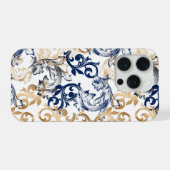 Baroque-Style Retro Classic Pattern  iPhoneケース (裏面横)