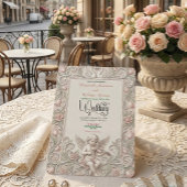 Baroque Swan & Cherub Wedding Invitation. 招待状