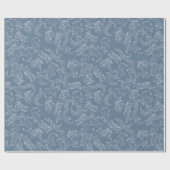 Baroque Vintage Damask Wedding ラッピングペーパー (フラット)