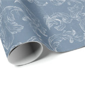 Baroque Vintage Damask Wedding ラッピングペーパー (ロールコーナー)