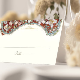 Baroque Wedding Name Card Template