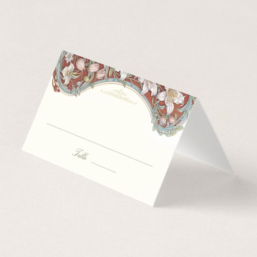 Baroque Wedding Name Card Template (正面)