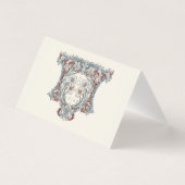 Baroque Wedding Name Card Template (裏面)