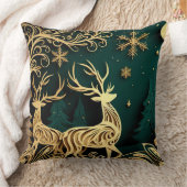 Baroque Winter Stags クッション (ブランケット)