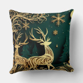 Baroque Winter Stags クッション (裏面)