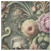 Baroquing Boundaries – ゴシック様式の文タイル ファブリック (クローズアップ)