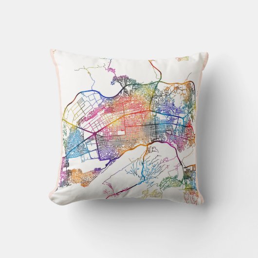 Barquisimeto Venezuela City Map クッション (正面)