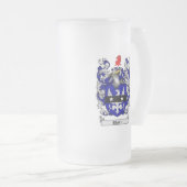 BARRの家紋- BARRの紋章付き外衣 フロストグラスビールジョッキ (正面右)