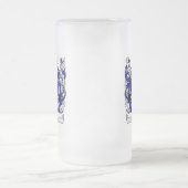 BARRの家紋- BARRの紋章付き外衣 フロストグラスビールジョッキ (中央)