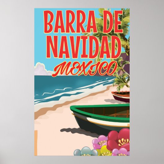 Barra de Navidad Mexico旅行ポスター ポスター (正面)