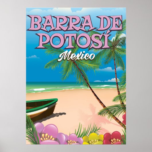 Barra de Potosi Mexicoビーチポスター ポスター (正面)
