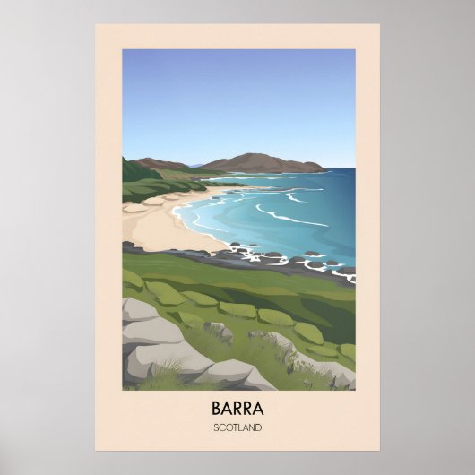 Barra Scotland Travel Poster ポスター (正面)