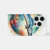 Barracuda in Vibrant Waters 130624AREF119 - Waterc iPhoneケース (裏面横)