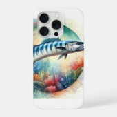 Barracuda in Vibrant Waters 130624AREF119 - Waterc iPhoneケース (裏面)