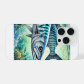 Barracuda Majesty 041124AREF103 - Watercolor iPhoneケース (裏面横)