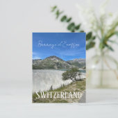 barrage d'emosson,スイス,ダム,山 ポストカード (スタンド正面)