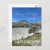 barrage d'emosson,スイス,ダム,山 ポストカード (正面/裏面)