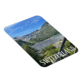 barrage d'emosson，スイス，ダム，山 マグネット (右側)