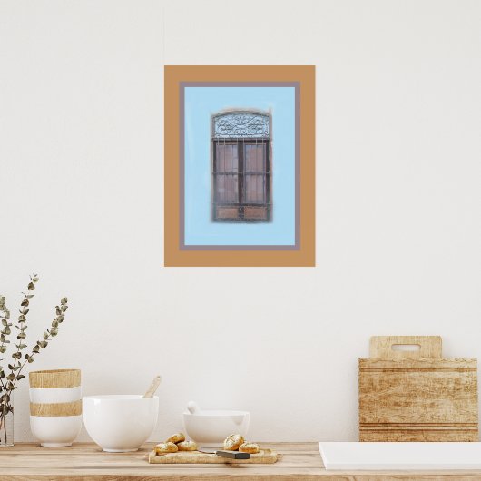 Barrancoの古い窓 ポスター (キッチン)