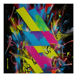 Barras y Explosión de Color ポスター