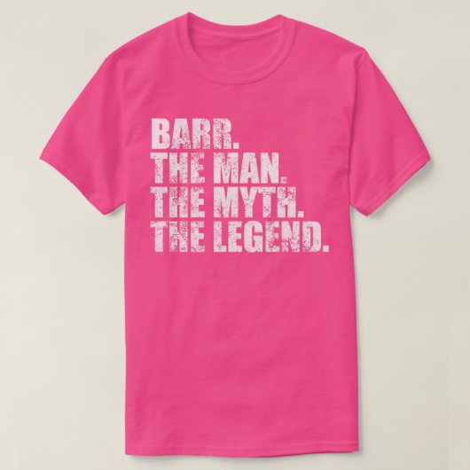 BarrBarrファミリー名Barr姓Barr姓B Tシャツ (デザイン正面)