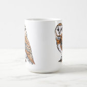 Barred Owl  コーヒーマグカップ (中央)