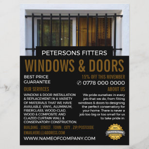 Barred Window, Window & Door Fitter Company チラシ