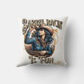 Barrel Racin'はおもしろい クッション (裏面)