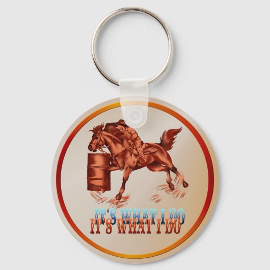 Barrel Racing_私が何をするかだ – Keychain キーホルダー (正面)