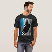 Barrel Racing Champion Horse Riding Teal Cowgirl W Tシャツ (正面フル)