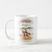 Barrel Racing Cowgirl | Monogram Rodeo コーヒーマグカップ (左)