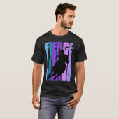 Barrel Racing Fierce Cowgirl Hat Western Theme Pur Tシャツ (正面フル)