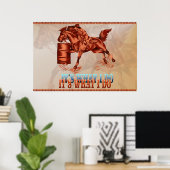 Barrel Racing_It's I do – ポスター (ホームオフィス)