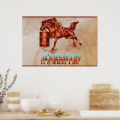 Barrel Racing_It's I do – ポスター (キッチン)