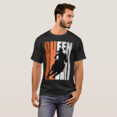 Barrel Racing Queen Rodeo Women Cowgirls Retro Ora Tシャツ (正面フル)