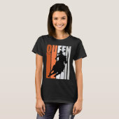 Barrel Racing Queen Rodeo Women Cowgirls Retro Ora Tシャツ (正面フル)