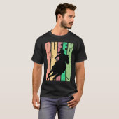 Barrel Racing Queen Rodeo Women Cowgirls Retro Vin Tシャツ (正面フル)