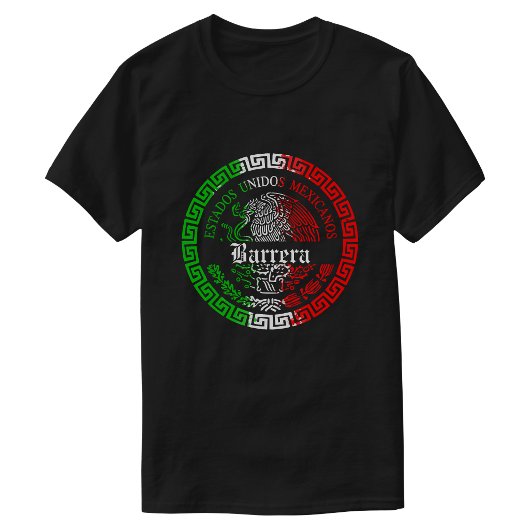Barreraの姓　メキシコ風Tシャツ　男性用 Tシャツ