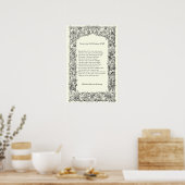 Barrett Browning – ポルトガル語のSonnets 43 ポスター (キッチン)