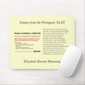 Barrett Browning – ポルトガル語のSonnets #43 マウスパッド (マウス)