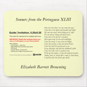 Barrett Browning – ポルトガル語のSonnets #43 マウスパッド
